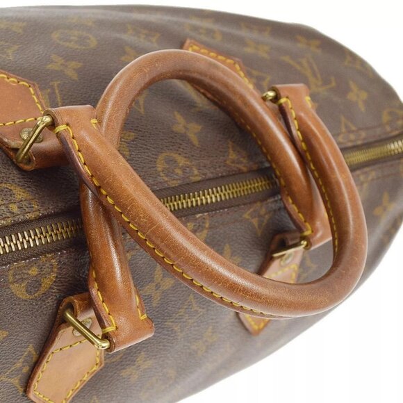 Louis Vuitton Speedy Duffle 35 Brown Canvas Monogram - Picture 5 of 10